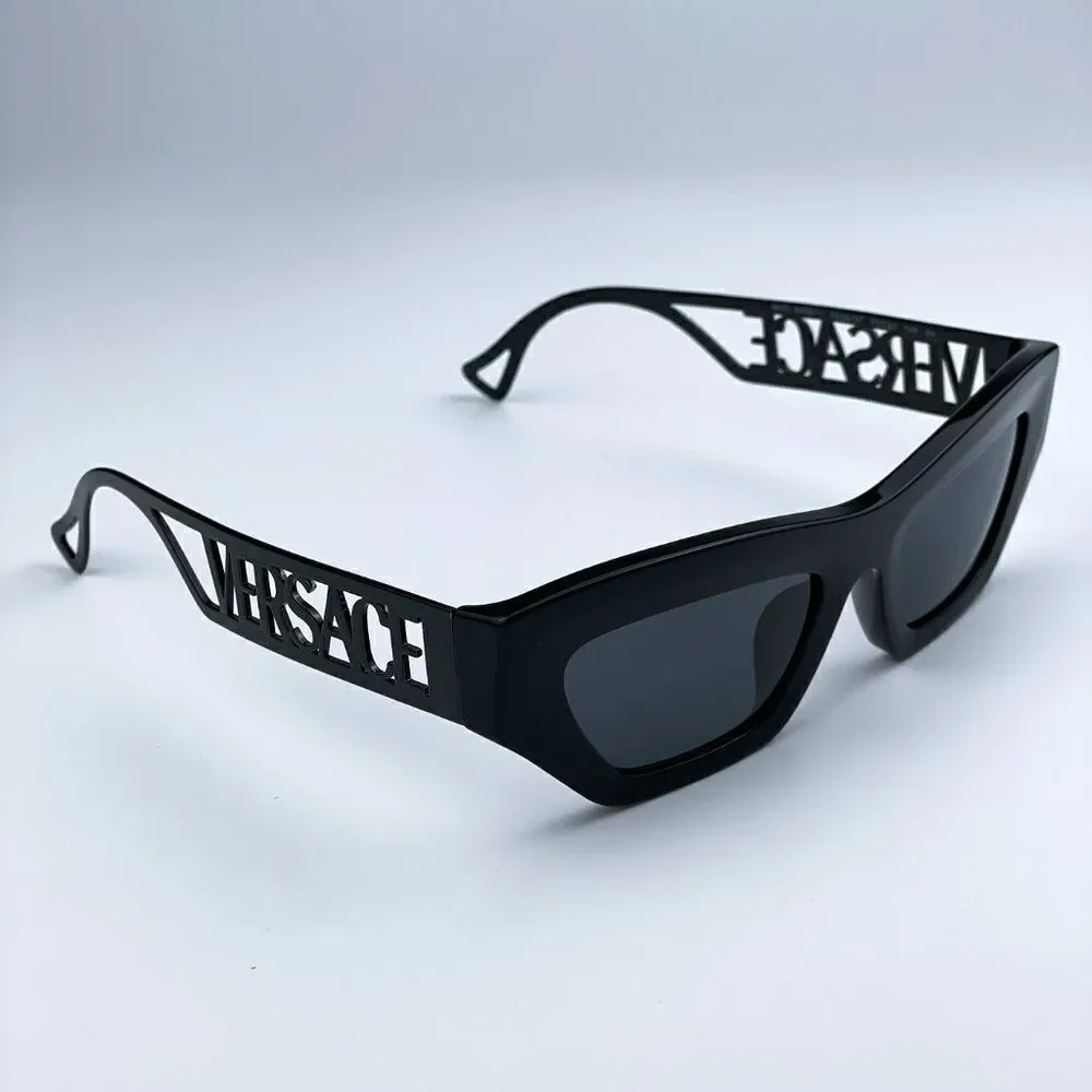 SALE! NEW Versace VE4432U 523287 Black Dark Grey Cat Eye Women Sunglasses